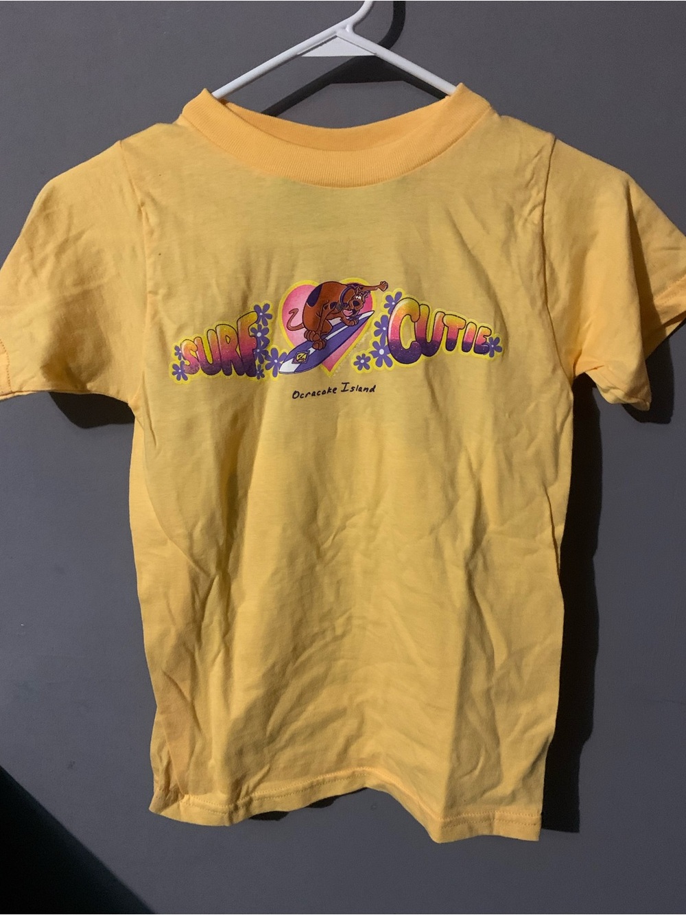 VTG Cartoon Network Scooby Doo Ocracoke Island Surf Cutie Shirt Child’s Size 6-8